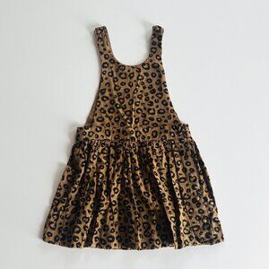 Louis Louise Paris Leopard Print Pinafore Dress — Size 6